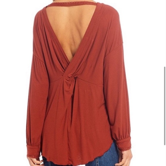 Free People Oversized Knit Long Sleeve Top Size Medium - Picture 2 of 14